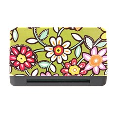 Flowers Fabrics Floral Memory Card Reader with CF