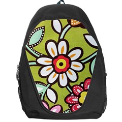 Flowers Fabrics Floral Backpack Bag