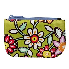 Flowers Fabrics Floral Large Coin Purse