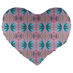 Seamless Wallpaper Pattern Free Picture Large 19  Premium Heart Shape Cushions