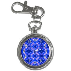 Seamless Fractal Blue Key Chain Watches