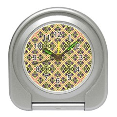 Seamless Wallpaper Geometric Travel Alarm Clock by Vaneshart