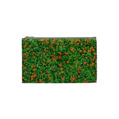 Carnations Flowers Seamless Cosmetic Bag (small)