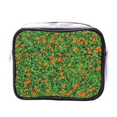 Carnations Flowers Seamless Mini Toiletries Bag (one Side)