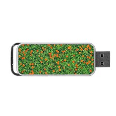 Carnations Flowers Seamless Portable Usb Flash (one Side) by Vaneshart