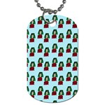Girl With Green Hair Pattern Dog Tag (Two Sides) Front