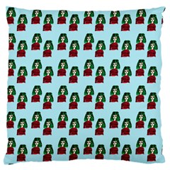 Girl With Green Hair Pattern Standard Flano Cushion Case (one Side) by snowwhitegirl