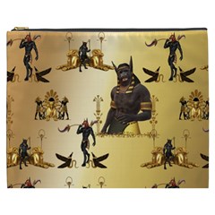 Anubis The Egyptian God Pattern Cosmetic Bag (xxxl) by FantasyWorld7