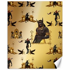 Anubis The Egyptian God Pattern Canvas 11  X 14  by FantasyWorld7