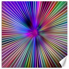 Rays Colorful Laser Ray Light Canvas 20  X 20  by Bajindul