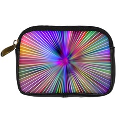 Rays Colorful Laser Ray Light Digital Camera Leather Case by Bajindul
