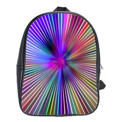 Rays Colorful Laser Ray Light School Bag (large) by Bajindul