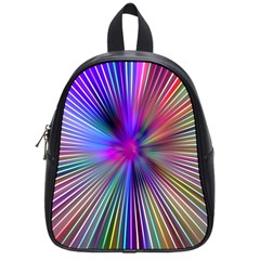 Rays Colorful Laser Ray Light School Bag (small) by Bajindul