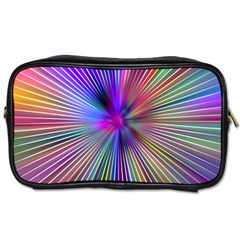 Rays Colorful Laser Ray Light Toiletries Bag (one Side) by Bajindul
