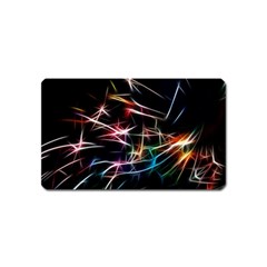 Lights Star Sky Graphic Night Magnet (name Card) by HermanTelo