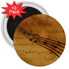 Background Music 3  Magnets (10 Pack) 
