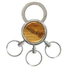 Background Music 3-ring Key Chain