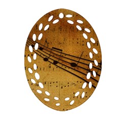 Background Music Ornament (oval Filigree)
