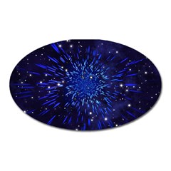 Star Universe Space Starry Sky Oval Magnet