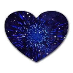 Star Universe Space Starry Sky Heart Mousepads by Alisyart