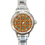 Seamless Round Italian Charm Watch Front