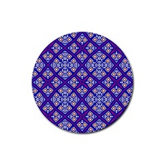 Symmetry Rubber Coaster (round)  by Sobalvarro