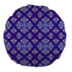 Symmetry Large 18  Premium Flano Round Cushions by Sobalvarro