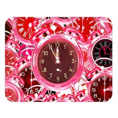 Clock Face 4 Double Sided Flano Blanket (large) 