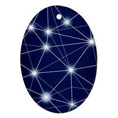 Network Technology Digital Ornament (Oval)