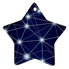 Network Technology Digital Star Ornament (Two Sides)