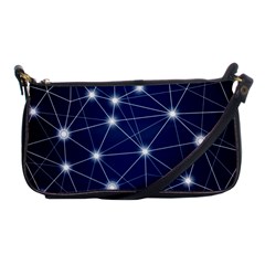 Network Technology Digital Shoulder Clutch Bag