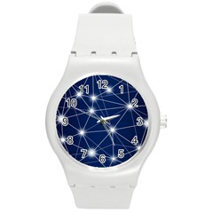 Network Technology Digital Round Plastic Sport Watch (M)