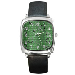 Network Communication Technology Square Metal Watch by Bajindul