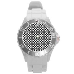 Dot Dots Dotted 2 Black Black Round Plastic Sport Watch (l) by impacteesstreetwearten