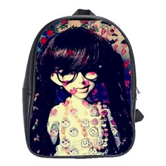 Retro Girl School Bag (large)