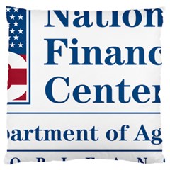 Logo Of Usda National Finance Center Large Cushion Case (two Sides) by abbeyz71