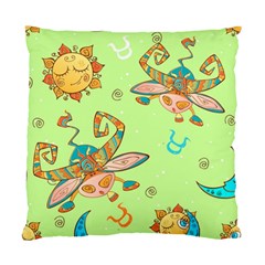 Bull Zodiac Sign Pattern Standard Cushion Case (two Sides)