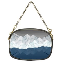 Snow Mountains Sea Sun Landscape Chain Purse (two Sides) by Wegoenart