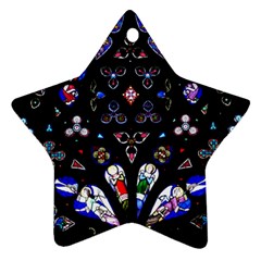 Barcelona Cathedral Spain Stained Glass Star Ornament (two Sides) by Wegoenart