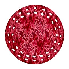 Background Abstract Surface Red Round Filigree Ornament (two Sides) by Wegoenart