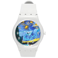 Painting Illustrations Vincent Van Gogh Round Plastic Sport Watch (m) by Wegoenart