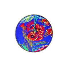 Poppies Hat Clip Ball Marker by bestdesignintheworld