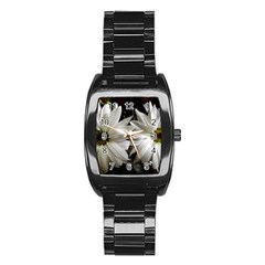 Daisies Stainless Steel Barrel Watch by bestdesignintheworld