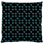 Aqua Pansies Standard Flano Cushion Case (Two Sides) Front