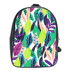 Leaves  School Bag (xl) by Sobalvarro