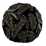 Jungle Large 18  Premium Flano Round Cushions Back