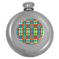 Pop Art  Round Hip Flask (5 Oz) by Sobalvarro