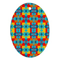 Pop Art  Oval Ornament (two Sides) by Sobalvarro