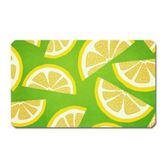 Lemon Fruit Healthy Fruits Food Magnet (rectangular) by Wegoenart