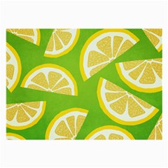 Lemon Fruit Healthy Fruits Food Large Glasses Cloth (2 Sides) by Wegoenart